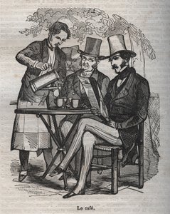 Le cafe - gravure in 