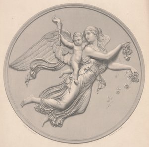 Ochtend, getekend door F. R. Roffe (fl.1850-63), gegraveerd door William Callio Roffe (1817-89), midden 19e eeuw (reproductie van gravure) door Bertel (after) Thorvaldsen