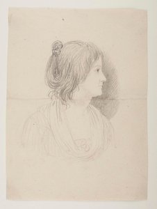 Portret van een vrouw (Marie Puggaard?) door Bertel Thorvaldsen