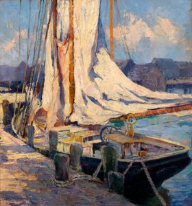 Kade Scène, Gloucester door Bertha Eversfield Perrie