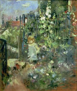 Kind in de stokrozen, 1881