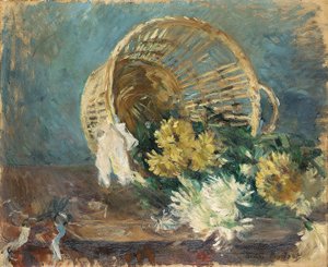 Chrysanten of De omgevallen mand, 1885 door Berthe Morisot