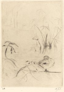 Eenden rustend aan de oever, 1888-1890 door Berthe Morisot