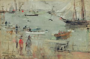 Havenscène, Isle of Wight door Berthe Morisot