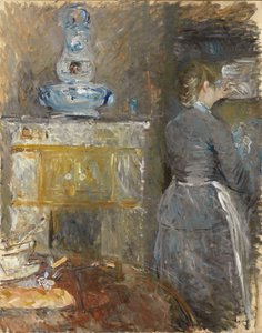In de eetkamer, 1880