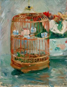 De kooi door Berthe Morisot
