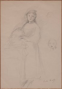 Marthe Givaudan door Berthe Morisot
