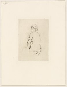 Naakt van achteren gezien door Berthe Morisot