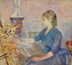 Paule Gobillard schildert door Berthe Morisot