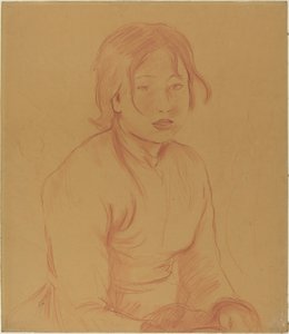 Boerenmeisje, 1890 door Berthe Morisot