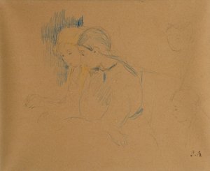 Portret van jonge meisjes door Berthe Morisot