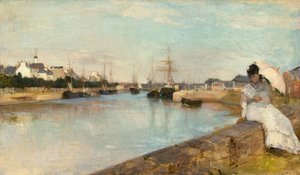De Haven van Lorient, 1869 door Berthe Morisot