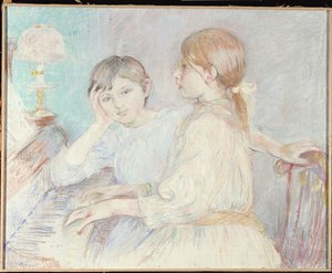 De piano, 1888 door Berthe Morisot