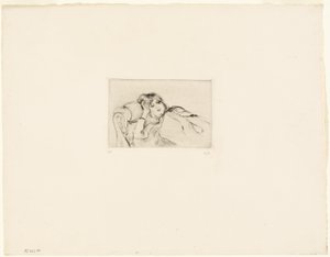 Jonge vrouw in rust door Berthe Morisot
