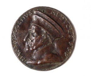 Medaille met afbeelding van Cosimo il Grande: recto