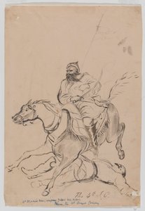 De 4e onregelmatige cavalerie, ca. 1845 door Bethune Donald Grant