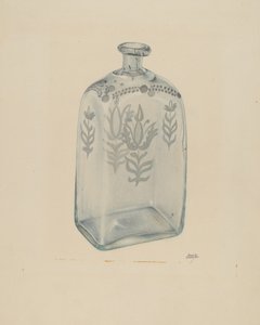 Glazen fles door Beverly Chichester