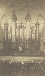 Groot Orgel, in Music Hall, Boston, Mass, ca. 1900s door Bierstadt Brothers