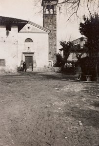 Album van de Eerste Wereldoorlog in Friuli-Venezia Giulia: de kerk van Soleschiano Manzano, 01-03/1916
