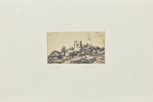 [Landschap met een vierkante toren] door Bisson Frères