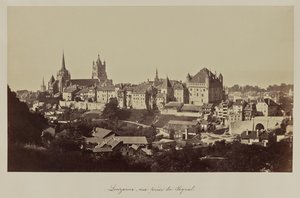 Lauzanne, uitzicht vanaf het Signaal. door Bisson Frères