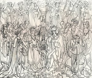 Huwelijk van koning Lodewijk XII van Frankrijk en Mary Tudor, 16e eeuw, 1849