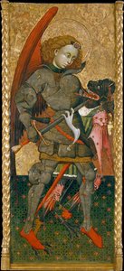 Sint-Michaël de aartsengel die de duivel verslaat (ca. 1440) door Blasco de Granen