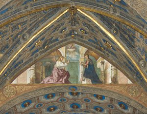 Apsis, Superarch, Annunciatie 1506-07 door Boccaccio Boccaccino