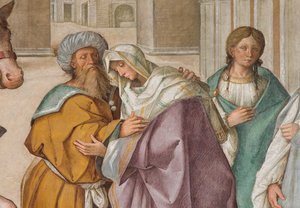 Centrale Schip, Eerste Noordelijke Span, Ontmoeting van St. Joachim en Sant