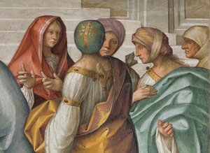 Huwelijk van de Maagd (detail) door Boccaccio Boccaccino