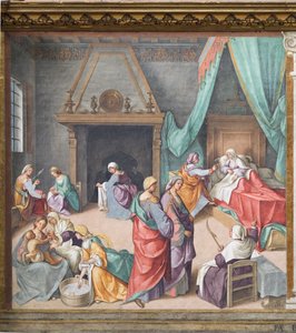 De Geboorte van Maria, fresco