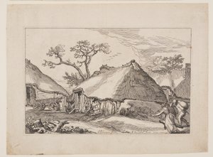 Plaat 2, uit Landschappen met boerderijen