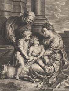 De Maagd en Christus kind met Sint-Anna en Sint-Jan de Doper, ca. 1640-59