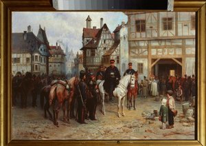 Generaal Gebhard Leberecht von Blücher met de Kozakken in Bautzen