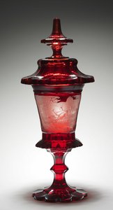 Gedekte beker, midden 1800s