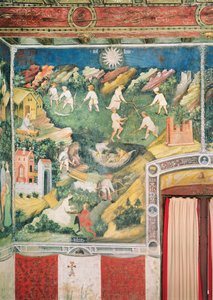 De Maand Juli, ca. 1400 door Bohemian School