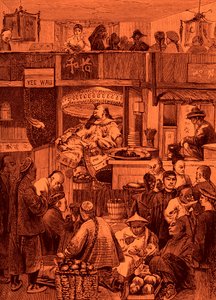 Een Chinese joss house door Bohuslav Kroupa