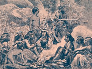 Navajo Indiaans kampement
