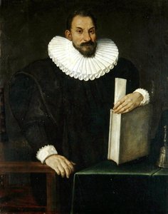 Portret van een heer, vermoedelijk Filippo Massini (1559-1617) c.1690 door Bolognese School
