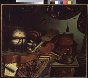 Stilleven met muziekinstrumenten