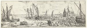 Mislukte aanval op fort Kallo, 1638 door Bonaventura Peeters (I)