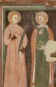 Noord Transept, Altaar van St. Michael de Aartsengel, Achter het Altaarstuk de Fresco