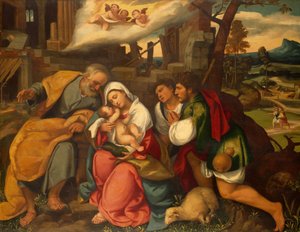De aanbidding van de herders, 1540 door Bonifacio de