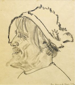 Konstantin Stanislavsky als Satin in het toneelstuk De Onderwereld van M. Gorky, 1922
