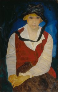 Portret van de vrouw van de kunstenaar, 1917