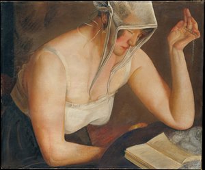 Vrouw die leest, ca. 1922