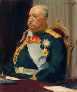 Portret van graaf Nikolai Pavlovitch Ignatiev door Boris Mikhailovich Kustodiev