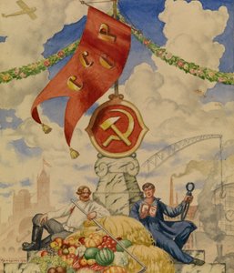Werker en boer, 1923