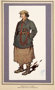 Vrouwelijke Geheime Agent uit Histoire des Soviets, uitgegeven 1922
