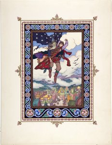 Illustratie voor het sprookje Marya Morevna door Boris Vasilievich Zvorykin